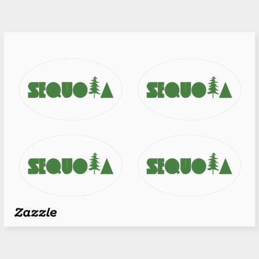 Sequoia Ovale Sticker (Vel)
