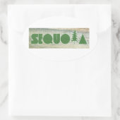 Sequoia Ovale Sticker (Tas)