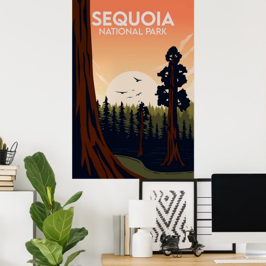 Sequoia Poster (Thuiskantoor)