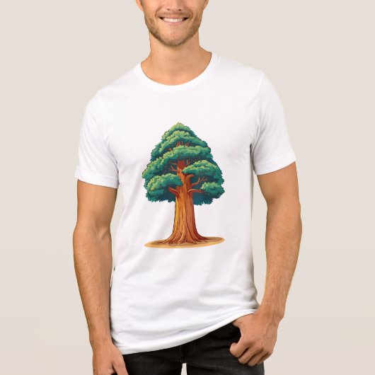 Sequoiadendron giganteum boom Tri-Blend shirt (Voorkant)