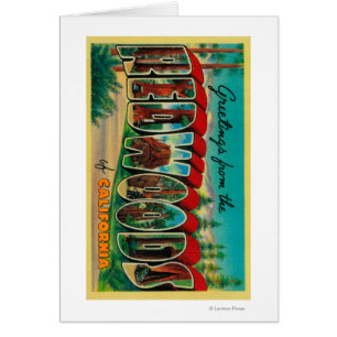 sequoia's, Californië - grote letterscènes