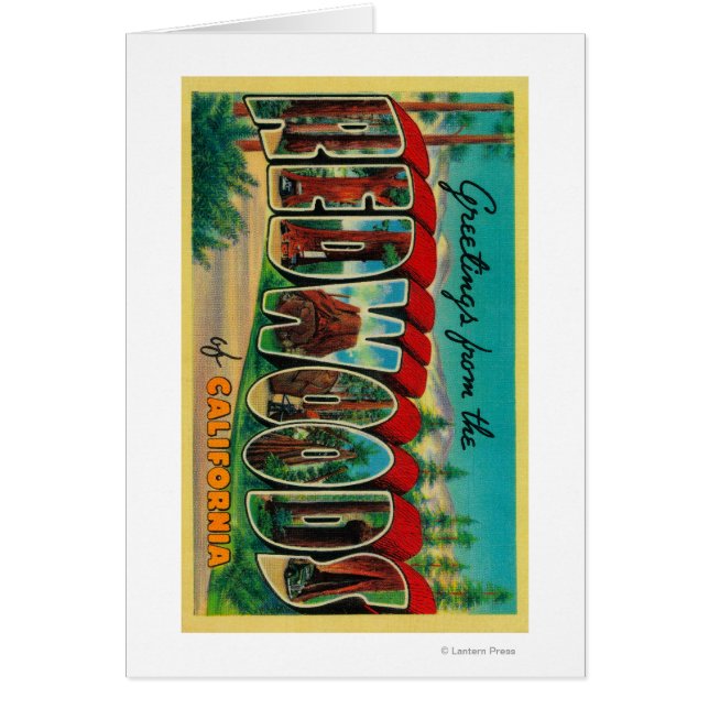 sequoia's, Californië - grote lettertjes (Voorkant)