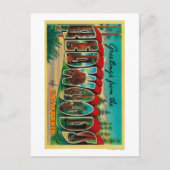 sequoia's, Californië - grote lettertjes Briefkaart (Voorkant)