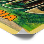 sequoia's, Californië - grote lettertjes Poster (Hoek)