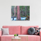 Sequoia's & Merced rivier Yosemite National Park, Canvas Afdruk (Insitu (Woonkamer))