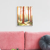 sequoiawoud | Waterverf van het Redwood National P Canvas Afdruk (Insitu (Woonkamer))
