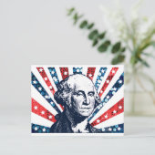 sequoigeorge washington briefkaart (Staand voorkant)
