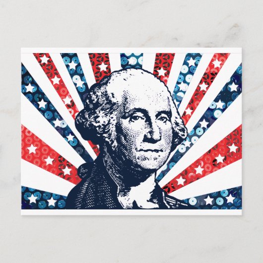 sequoigeorge washington briefkaart (Voorkant)