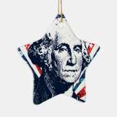 sequoigeorge washington keramisch ornament (Rechts)