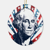 sequoigeorge washington keramisch ornament (Links)