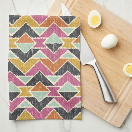 Sequoyah Arrows Ikat Theedoek (Quarter Fold)