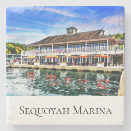 Sequoyah Marina Stone Coaster Stenen Onderzetter