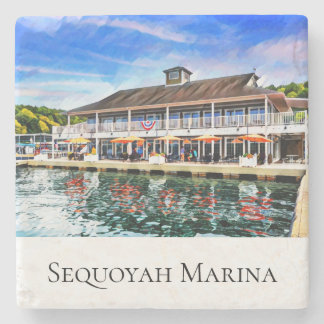Sequoyah Marina Stone Coaster Stenen Onderzetter