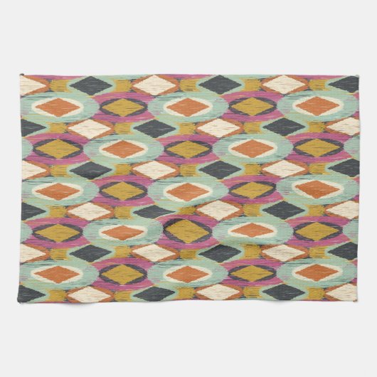 Sequoyah Oval Ikat Theedoek (Horizontaal)