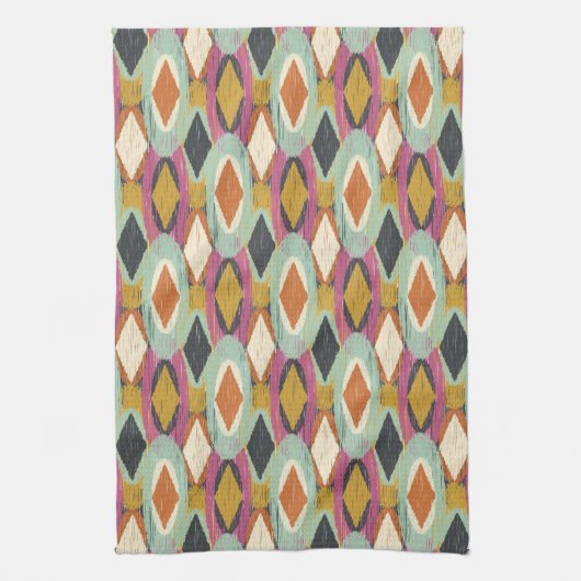 Sequoyah Oval Ikat Theedoek (Verticaal)