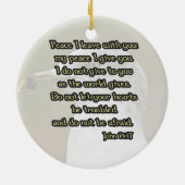 Sequull Portret Fotografie met bijbelversie Keramisch Ornament (Achterkant)