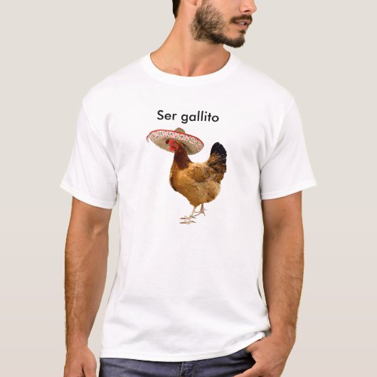 Ser gallito Mexican Rooster Mannen Basic T-Shirt (Voorkant)