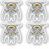 Serafijn Engel Zilver Sticker (Voorkant)