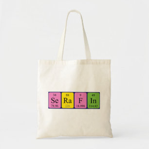Serafin Periodieke Naam canvas tas