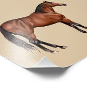 Serafina - braunes Pferd, stehend -  Foto Afdruk (Hoek)