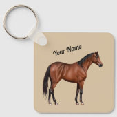 Serafina - braunes Pferd, stehend -  Sleutelhanger (Voorkant)