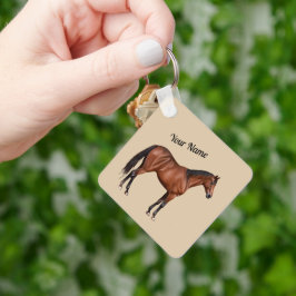 Serafina - braunes Pferd, stehend -  Sleutelhanger