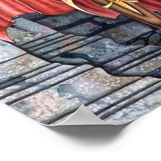 Serafina & Firenze - Poster met vuurheks (Hoek)