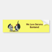 Serama Bantams Bumpersticker (Voorkant)