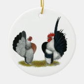 Serama Bantams Keramisch Ornament (Voorkant)