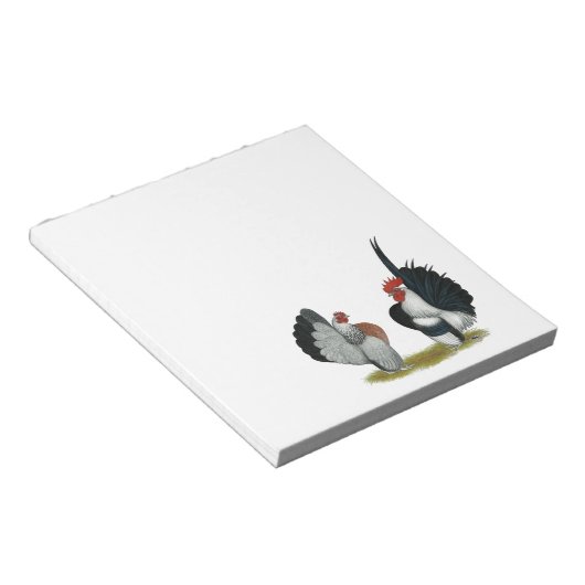 Serama Bantams Notitieblok (Schuin)