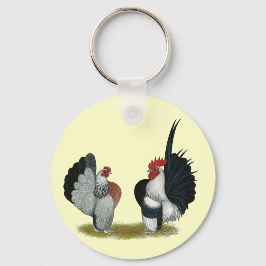 Serama Bantams Sleutelhanger (Voorkant)