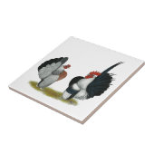 Serama Bantams Tegeltje (Zijkant)