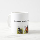 Serama-stempels, Serama Council of North America Koffiemok (Voorkant links)
