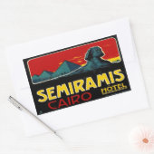 Seramis Hotel (Caïro, Egypte) Rechthoekige Sticker (Envelop)