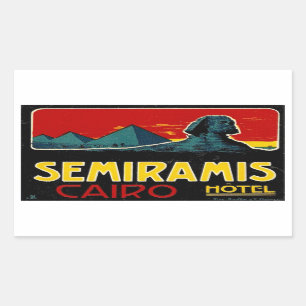 Seramis Hotel (Caïro, Egypte) Rechthoekige Sticker