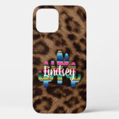 Serape Cactus Leopard Print Westerne Cowgirl Boho Case-Mate iPhone Case (Achterkant)