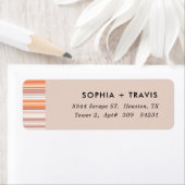 Serape Herfst Seizoen Stripes Etiket (Insitu)