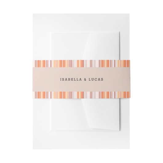 Serape Herfst Seizoen Verticale Strepen Uitnodigingen Wikkel (Voorkant Voorbeeld)