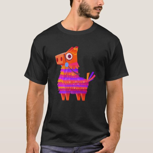Serape Piñata Mexicaans Grappig Koel Feest Cinco D T-shirt (Voorkant)