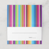 Serape Spring Stripes | Bruiloft Plaatskaartje (Buitenkant ongevouwen)