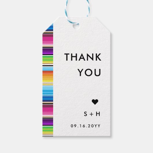 Serape Spring Stripes | Dank je Cadeaulabel (Voorkant)