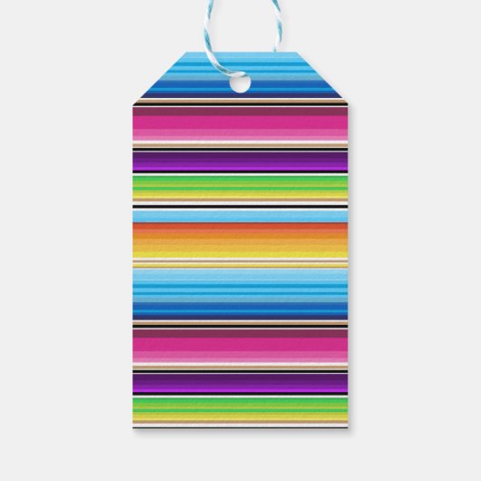 Serape Spring Stripes | Dank je Cadeaulabel (Achterkant)