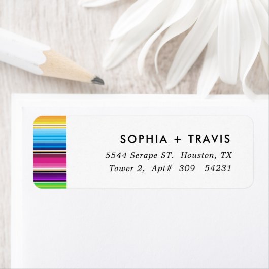 Serape Spring Stripes Etiket (Insitu)