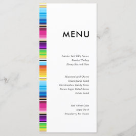 Serape Spring Stripes | Trouwmenu Menu