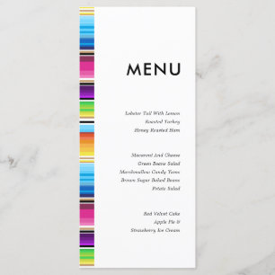 Serape Spring Stripes   Trouwmenu Menu