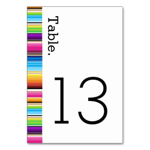 Serape Spring Stripes Wedding Kaart