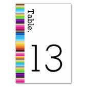 Serape Spring Stripes Wedding Kaart (Achterkant)