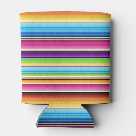 Serape Springtime Stripes | Bruiloft Blikjeskoeler (Achterkant)