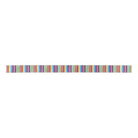 Serape Springtime Vibrant Satijnen Lint (Voorkant)