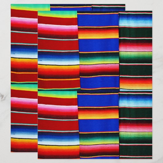 Serape strees origami paper (Voorkant / Achterkant)